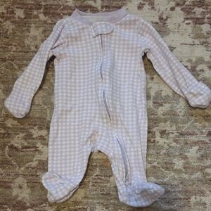 Carter's Purple Checkered Footie Pajamas